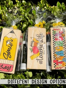Borrador personalizado de pizarra blanca para maestros, regalo personalizado de agradecimiento para maestros, borrador de pizarra con marcador, regalo con nombre personalizado para maestros, regalo de vuelta a la escuela para maestros, 1 pieza de marcador al azar