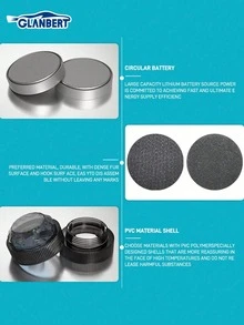 GLANBERT 2/4/10颗汽车LED装饰灯3颗LED高亮度防水遥控灯RGB家居氛围装饰灯