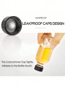 1/3/6pcs 120/240ml Small Transparent Glass Bottles With Lids, Reusable Mini Beverage Bottles For Juice, Ginger Ale, Tinctures, Essential Oils, Water, Suitable For Outdoor Activities - Multicolor - View 5