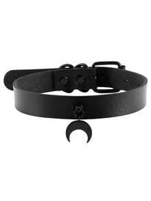 Yanxyad Collar gargantilla gótico punk con picos, collar PU, joyas de regalo para mujeres y hombres, collar de mujer punk rock PU, collar gótico personalizado con colgante, decoración de cuello estilo Y2K, joyería punk emo, collar gótico ajustable