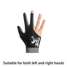 1 件时尚撞色台球/台球杆手套，透气防滑弹性三指手套，男女通用设计，适合左右手