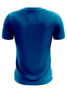 Kit 4 Men's Dry Fit T-Shirts Polyester Premium Mesh UV Protection Running Training - 寶藍色 - 查看 5