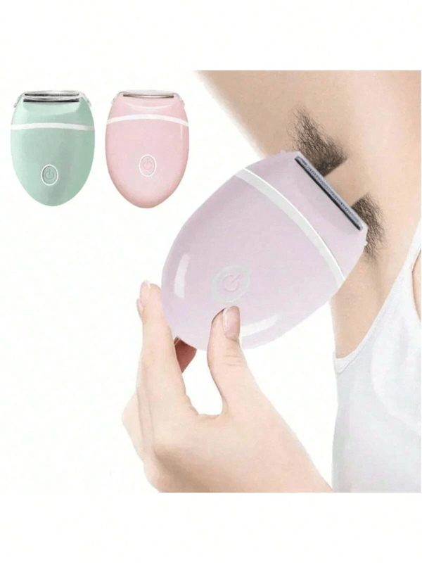 مزيل شعر كهربائي لاسلكي للنساء، جهاز إزالة شعر كهربائي لاسلكي للوجه والساقين والذراعين والإبط والمنطقة العانية، يعمل على بطاريتين AAA (البطاريات غير مُضمنة)
