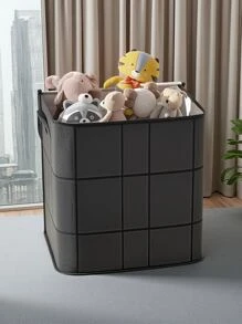 1 Piece Reinforced Large Capacity Bag, Clothing Storage Bag, Toy Storage Bag, Seasonal Bedding Storage Bag, Foldable Fabric, Two-Way Alloy Zipper, Comfortable Handle, Precise Embroidery, Washable, Dust And Moisture-Proof, Suitable For Storing Household Items, Clothing Storage And Seasonal Storage