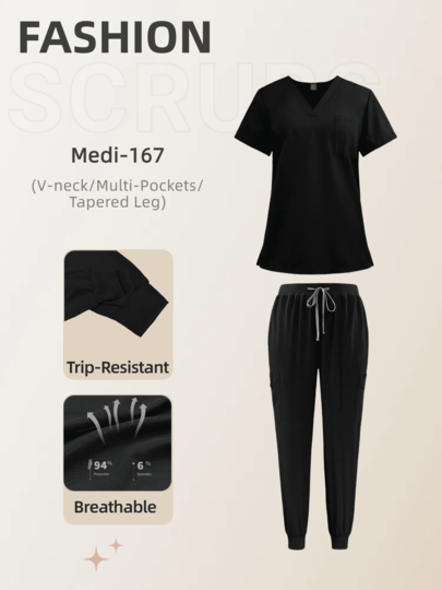 Innovative Taschenkonstruktion! Kasack und Hose mit großen Taschen, rutschfest, leicht zugänglich, praktisch und effizient für Gesundheitsberufe