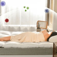 1 Stück 10cm Matratzenauflage, maschinenwaschbare Bettwäsche für Studentenzimmer, Studentenbett, Wohnmobil und Zuhause