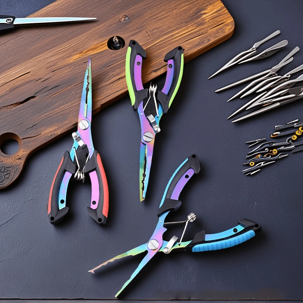 6.3-Inch Fishing Pliers, Stainless Steel Fishing Needle-Nose Pliers, Fishhook Remover, Braided Line Scissors, Cutter, Rust-Proof Fishing Multi-Purpose Tool, Suitable For Saltwater And Freshwater, Outdoor Fishing Supplies
