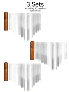 30件老年人穿线器，缝纫针穿线器，缝纫针插入器，绣花穿针器，红木针管，木针管，家用工业缝纫穿线器，老年人适用，视障人士适用，情人节，情人节 - 彩色 - 查看 12