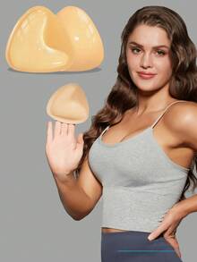 Push Up Bra - Double Sided Adhesive Waterproof Bra Pads, Enhancers Pads Reusable Padded Ultra Instant Lift Inserts For Sports Bra Swimsuit