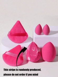 6/1 三角化妆海绵套装，旅行化妆海绵，散粉扑，粉饼，柔软蓬松质地指套粉扑，美妆工具，定妆海绵瓶装指套粉扑，柔软粉扑，干湿两用粉扑，化妆工具，美容用品，卧室化妆吸水性美妆蛋，节日必备化妆工具，旅行收纳，适用于眼影，价格实惠，圣诞礼物，化妆品，化妆工具，便宜好物，礼物，女士礼物，圣诞礼物