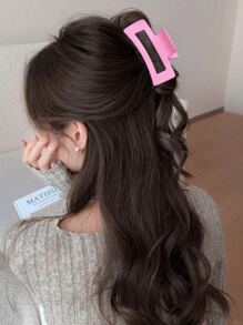 8 Stück/10 Stück zufällige Farben 10,5cm große, leichte Quadratische Kunststoff Haarspangen, modisches, vielseitiges Design, eleganter, minimalistischer Stil, einfarbige Haaraccessoires, geeignet für den täglichen Gebrauch, Outdoor, Strand, Reisen, Lässig, Party, Pendeln, Urlaub, Haarstyling, Gesichtwaschen, Baden, Make-up, Outfit-Koordination, Haarschmuck, Accessoires, Haarklemmen, Haarklammern, Haarklammern