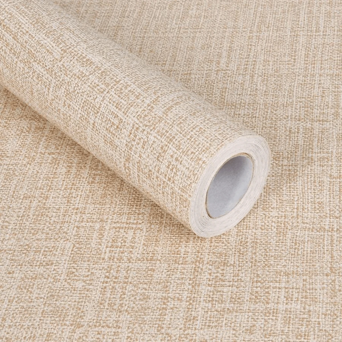 1 rollo de papel tapiz imitación de lino de paja gris claro, fácil de pelar y pegar, desmontable, autoadhesivo, con textura de relieve natural, fácil de combinar, decoración de habitación, 15.74 pulgadas x 118.11, papel tapiz decorativo para sala de estar, baño, cocina