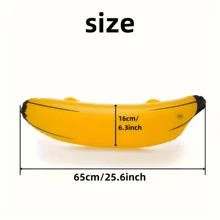 3pcs Inflatable Banana Shaped Floats Suitable For Swimming Parties, Beach Decor, Summer Water Fun - Perfect For Bachelor Parties, Bridal Showers And Pool Fun - PVC, Non-Electric, Realistic Design - Great For Engagement Decor, Water Activities And Beach Games, Beach Essentials, Beach Accessories