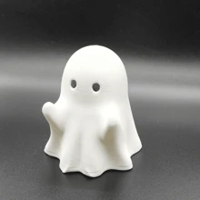 1pc 3D Printed Ghost Statue, Cute Desk Top Decor For Office & Home - Inspirational Office Desk Ornament, Creative Gift