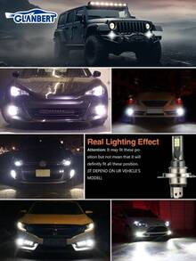 GLANBERT 2pcs Auto Fog Light New CSP Chips H4  H11 9005 9006 HB4 Car LED Fog Lights Headlight Bulbs Cars Lighting 6000K 8000K