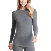 Ripoll Kit 3 Long Sleeve Women's Winter Plush Thermal Blouse - Đen/Hỗn hợp/Đỏ tía - Xem 4
