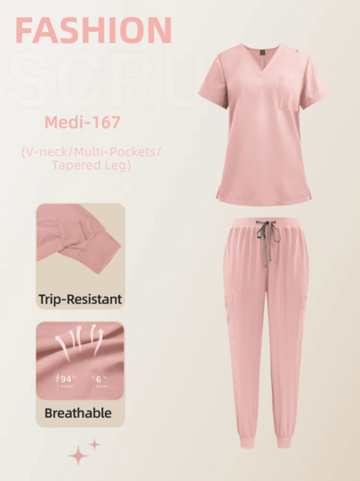 Innovative Taschenkonstruktion! Kasack und Hose mit großen Taschen, rutschfest, leicht zugänglich, praktisch und effizient für Gesundheitsberufe