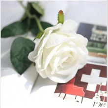 1/6/10 Stücke künstliche Seidenblumen, realistische gefälschte Rosen Blumenstrauß mit langem Stiel für Heim, Hochzeit, Dekoration, Party, Muttertags-Geschenk, Blumenkörbchen, Auto-Dekorationen, Kleiderzubehör, Blumen-Arrangement (Weiß)