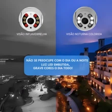 A8 Outdoor Waterproof IP Camera With Infrared Alarm Wifi HD Motion Sensor Bivolt App Yoosee, Icsee