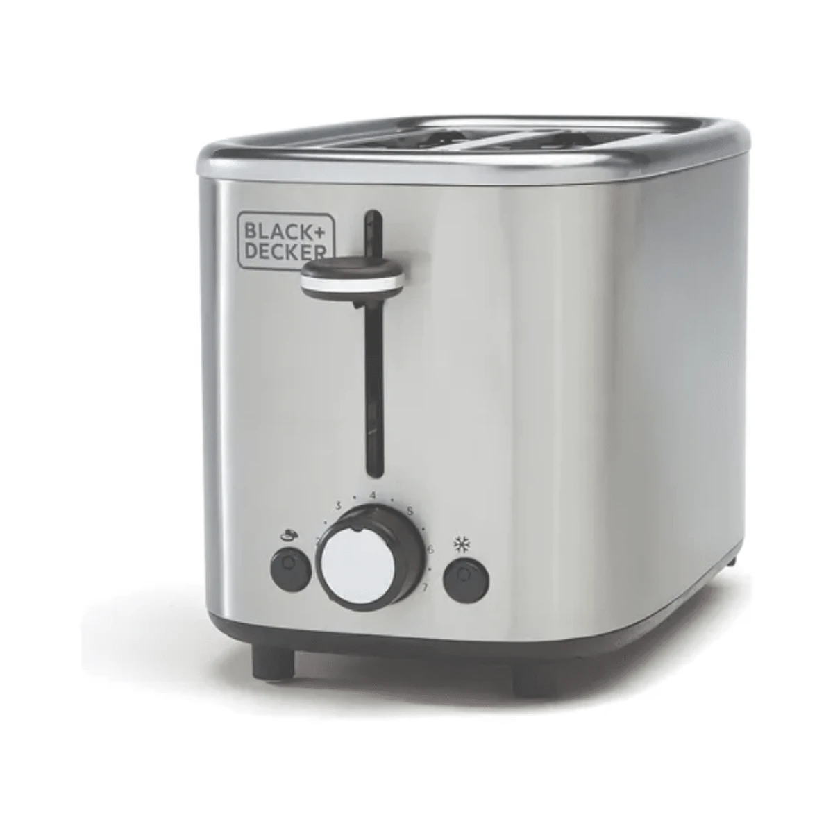 Tostador Bla.ck and Decker TR0012SSLA Para 2 Renbanadas, Ranuras Extra Anchas, 7 Niveles de Tostado, Acero Inox - Tipo de Enchufe A USA (110-127V) - Ver 1