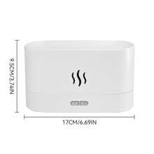Kreativ realistischer Flammen-Aroma-Diffuser, Mehrfarbig-Flammen-Luftbefeuchter für Zuhause und Bürotisch, perfektes Geburtstagsgeschenk