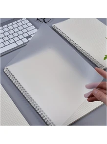 1 件 A4/A5 网格螺旋笔记本，适合学生、数学和工程学 | 耐用螺旋装订、白色学习用品、日记本、笔记用书写板、办公书写用品、学生文具 | 页面清晰可见 | 轻松撕页