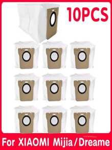 Bolsas de polvo para aspiradora robot Mijia Omni 1S 2, C102CN, B101CN, B116, X10+, X20+ S20+ Plus B108GL/ S10+ Plus B105 M30 D102 / X20 Pro D102GL / X20 Max D109GL M30S D103CN M40 D110CN Dreame Bot S10 S20 Pro, X10 L10s Ultra / S10 Pro L20 Ultra X20 Pro X20 Pro Plus