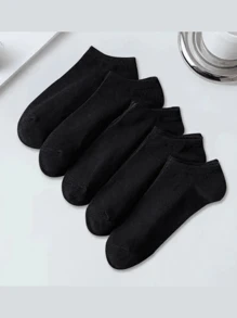 20 paia di calzini alla caviglia neri semplici con collo basso per donna, versatili per uso quotidiano