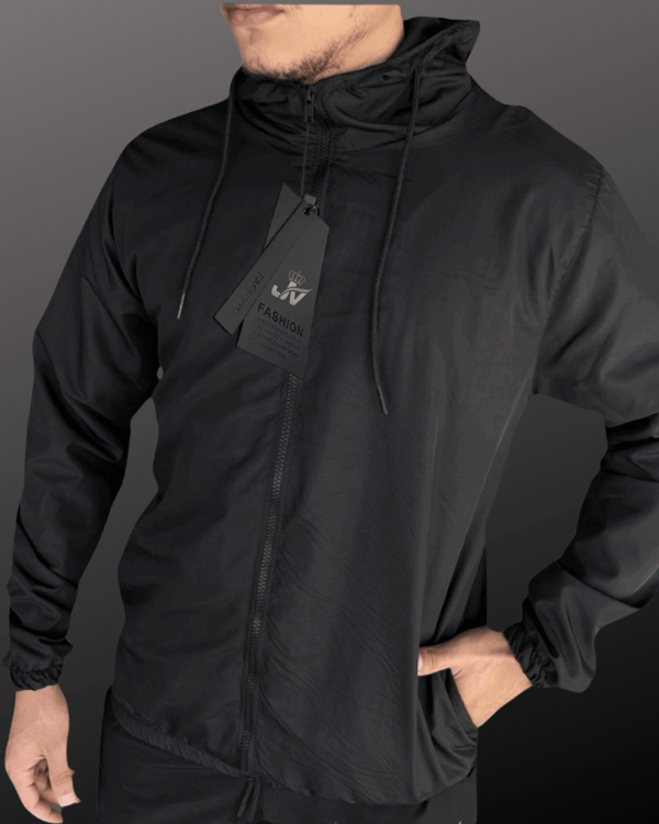 Jaqueta Corta Vento Masculino Liso  Casual-Básico    Outono / Inverno  Ajuste Regular  Cordão  Bolso  Zíper    Dia dos Namorados  Dia do Professor  Dia dos Pais  Dia Internacional dos Trabalhadores