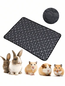 1pc/2pcs Washable & Slip-Resistant Absorbent Quick-Drying Hamster/Rabbit Urine Pad, Reusable Pet Mattress For Small Pets, Suitable For All Seasons