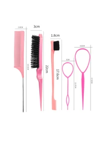 7pcs/Fashion Children's Hair Weaving Genius Portable Hair Removal Genius Disposable Elastic Knife Hair Clip Tool Does Not Hurt Hair; Girls' Hair Removal Rope Hair Removal Device (6.8 Ounces/200 Ml) Multi-Function Small High-Pressure Continuous Spray Bottle Fine Mist Water Replenishing Spray Bottle Travel Makeup Water Vial, Split Household Dry Wet Dual-Use Knot Free Comb,