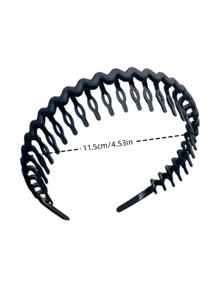 1/4/7/9 szt. Proste, cukierkowe, solidne opaski do włosów, koreańskie, nieuszkadzające, falowane, plecione opaski do włosów z ząbkami, odpowiednie do codziennego i okazjonalnego użytku