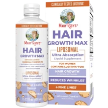 Abronikey Hair Growth MAX Liposomal For Women – With Lustriva®, Biotin, Pumpkin Seed Oil & Herbal Blend For Thicker Hair, Skin Radiance & Wrinkle Reduction – Vegan & Sugar-Free - 1瓶 - 查看 8