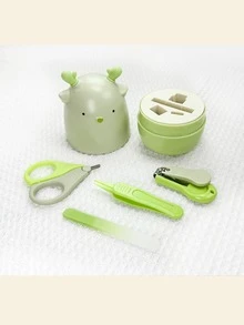 1 套新生儿指甲套装，可定制姓名、婴儿日常用品、出生礼物、新生儿礼物、新生儿修甲套装、新生儿礼盒、实用新生儿礼物、套装、儿童修甲套装、可爱形状、节日礼物。