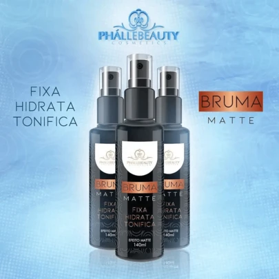 BRUMA FIXADORA MATTE PHÁLLEBEAUTY FIXA HIDRATA E TONIFICA Festa Junina