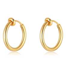 Stainless Steel Ear Cuff Non-Piercing Soft Cartilage Clip, Clip-On Earrings, Spring Ear Clips, Unisex Fake Hoop Earrings
