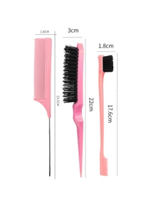 5pcs/Children's Cartoon Stickers Fashion Portable Girls (6.8 Ounces/200 Ml) Multifunctional Small High Pressure Continuous Mist Water Replenishing Spray Bottles, Travel Makeup Bottles, Split Hollow Fluffy Combs Hair Styling Tool
