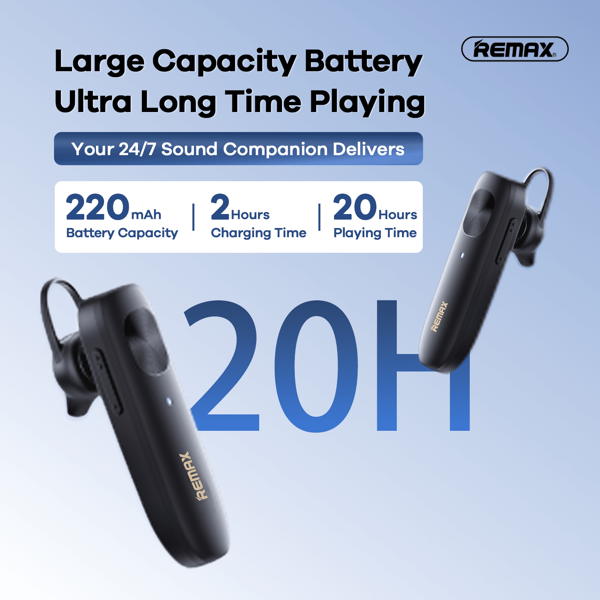 REMAX [2025 Upgrade]Remax Ultra-Light Clip-On Wireless Earbuds; Smart Noise-Proof & Crystal Calls; Headset Fits Both Right And Left Ear; Dual Pairing; Wireless 5.4 Stable Compatible With IPhone/Android; 20H Long Playtime; Secure Fit All Day; Handsfree Earpiece;Wireless Headphone ﻿