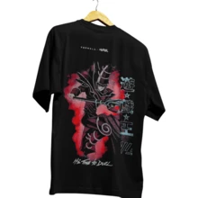 Playera Young LA LL Yu Gi Oh Cabeza Mago Gym Unisex Oversize - Negro - Ver 4