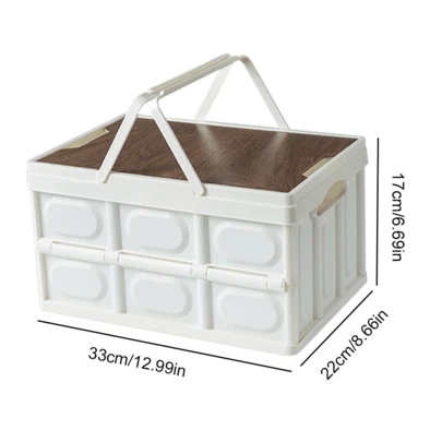 Multi-Size Lid-Type Folding Storage Box, Large-Capacity Portable Outdoor Equipment Camping Picnic Storage Box, Portable And Foldable, Perfect For Home Kitchen Storage, Outdoor Camping Storage Box, Car Trunk Organizer Crate Storage Box With Lid
