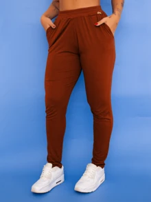 Tarelles Women's Gym Pants With Pockets Loose Walking Yoga Pants - 鏽棕色 - 查看 1