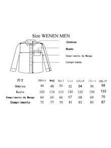 Rand paul Men's Long Sleeve Dress Shirt Good Quality Slim Fit Microelasticity - 藏蓝色 - 查看 4