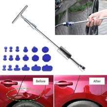 Besper Ensemble d'outils de réparation de bosses de voiture en forme de T, outil de réparation de bosses pour General Motors, convient pour la réparation des dommages causés par la grêle, sans peinture, outil de débosselage, réparation des impacts de grêle