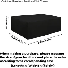 1pc 210D Oxford Cloth Dust Cover,Waterproof Cover,A Cover Suitable For Waterproofing And Preventing Leaf Drop On Household Outdoor Furniture
