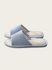 1 par de zapatillas de primavera/verano, zapatillas de estar en casa antideslizantes para hombre, zapatillas minimalistas de lino para parejas en otoño/invierno, esenciales para salir, vacaciones y viajes