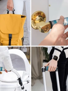 14x15cm Customizable Luggage Handle Wrap With Name Text, Personalized Luggage Handle Packaging Strap, Available In Orange/Red/Blue/Yellow/Pink/Black/Green, Great Gift For Mother's Day, Easter, Valentine's Day, Birthday - Multicolor - View 4