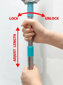1pc Bed Bottom Cleaning Artifact Crevice Cleaning Electrostatic Dust Removal Duster Sweep Bed Bottom Dust Cleaning (Due To Different Batches, The Design And Color Of The Handle Plastic Parts May Vary. We Apologize For Any Inconvenience Caused.)