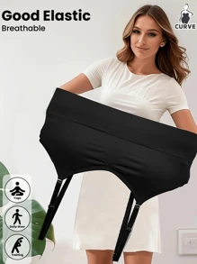 1pc Plus Size Women Seamless Fashion Breathable Wireless Adjustable Strap Sports Bra Vest For Running, Yoga