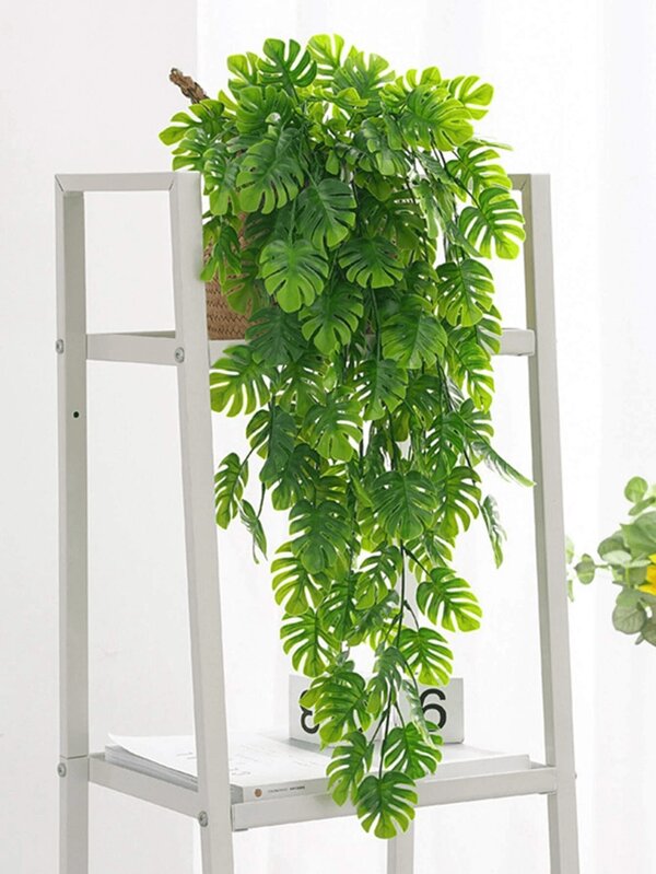 4/1 peça, plantas artificiais, folhas de tartaruga, videiras para pendurar na parede, plástico falso, decoração de casamento, material para guirlanda faça você mesmo, acessórios de decoração com flores para o pulso da noiva, decoração de carro para casamento, decoração de arco de verga, casa, sala de jantar, quarto, decoração de vaso, materiais de decoração para festa de aniversário, presentes de ano novo, plantas falsas, decoração de outono, sala, mesa, decoração de jardim, itens de decoração de quarto