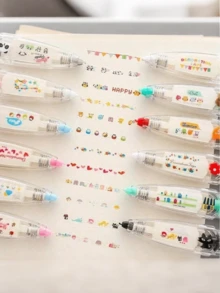 1 件装趣味卡通浮雕印章 - 色彩鲜艳，趣味易用 - 非常适合 DIY 手工艺品、剪贴簿和派对用品（随机款式）